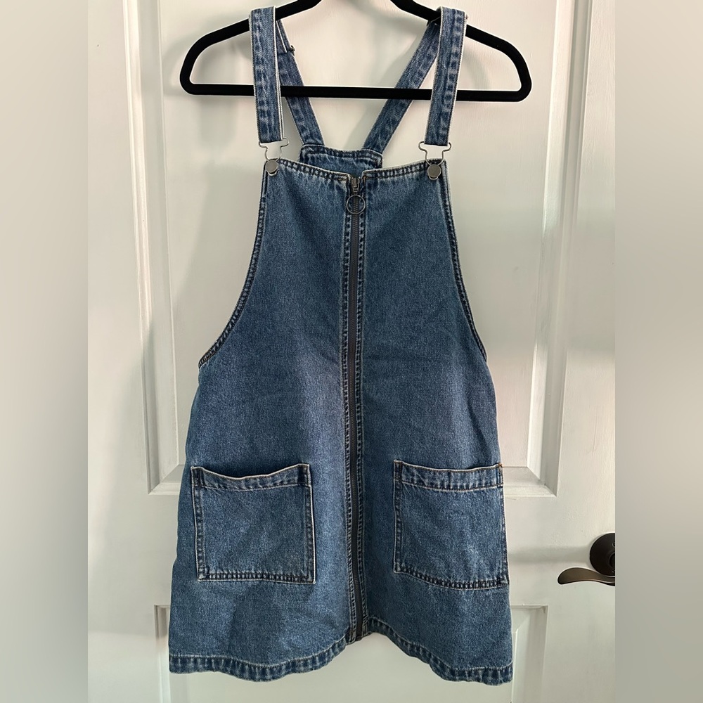 Wild Fable Large Blue Denim Overall Dress